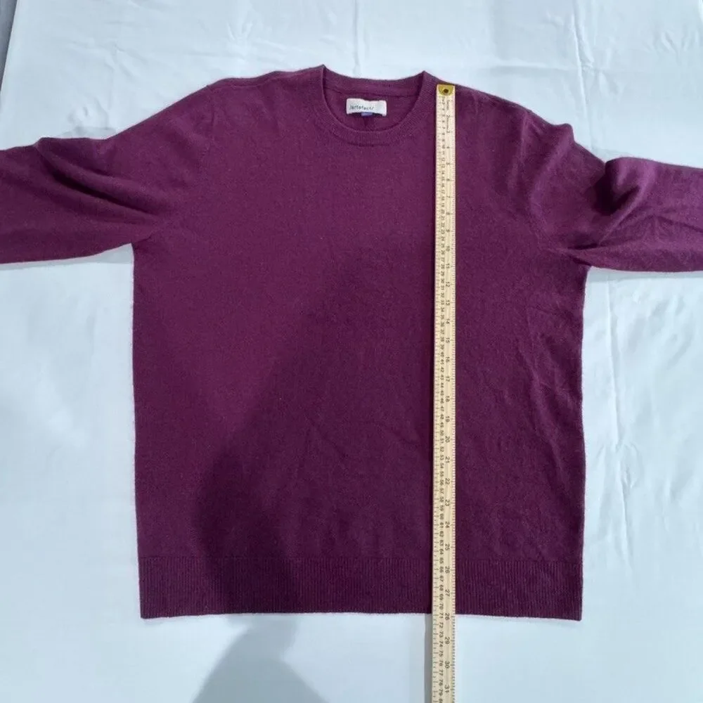 Artefact 100% Cashmere Crew Neck Sweater Burgundy Men’s XL